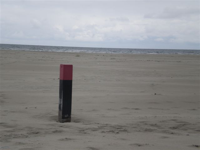 Terschelling strand paal